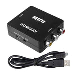 VK-126 ミニHD HDMIからAV/CVBSビデオコンバーターアダプター、HDMIからAV/CVBS
