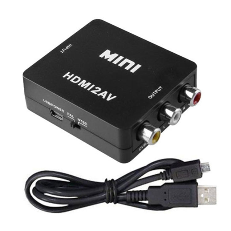 VK-126 ミニHD HDMIからAV/CVBSビデオコンバーターアダプター、HDMIからAV/CVBS