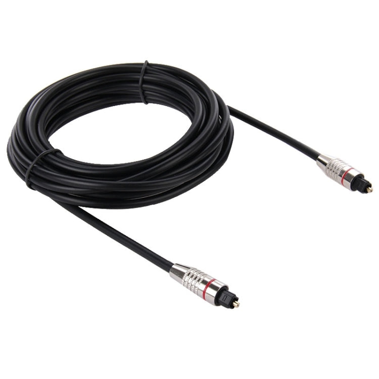 デジタルオーディオ光ファイバーケーブル Toslink オス-オス、外径: 5.0mm、長さ: 5m、5m