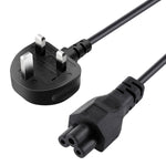 高品質 3ピンスタイル UKノートパソコン用AC電源コード、長さ: 1.5m、3ピンスタイルUKプラグ、長さ: 1.5m