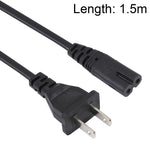 高品質 2ピンスタイル USノートパソコン用AC電源コード、長さ: 1.5m、2ピンスタイルUSプラグ、長さ: 1.5m