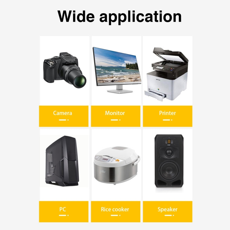 高品質 2ピンスタイル USノートパソコン用AC電源コード、長さ: 1.5m、2ピンスタイルUSプラグ、長さ: 1.5m