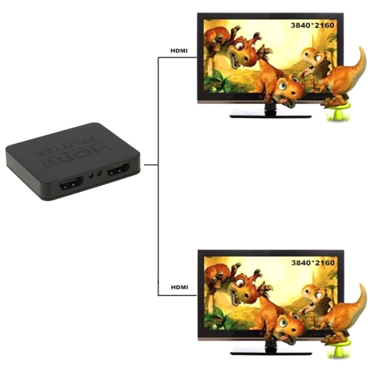 ミニフルHD 4K 1x2 HDMI 3D V1.4bスプリッター、HDTV / STB / DVD / プロジェクター / DVR用、HDMI V1.4b
