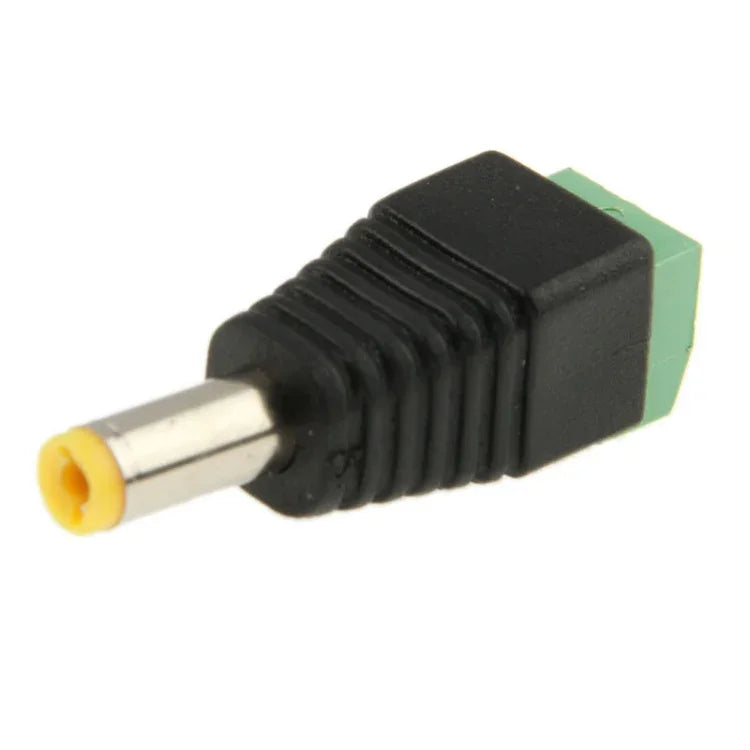 10個セット 緑色 オス DC 5.5 x 2.1mm 電源コネクター、5.5 x 2.1mm