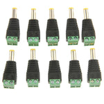 10個セット 緑色 オス DC 5.5 x 2.1mm 電源コネクター、5.5 x 2.1mm