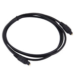 デジタルオーディオ光ファイバーToslinkケーブル、OD：4.0mm（金メッキ）、1.5m