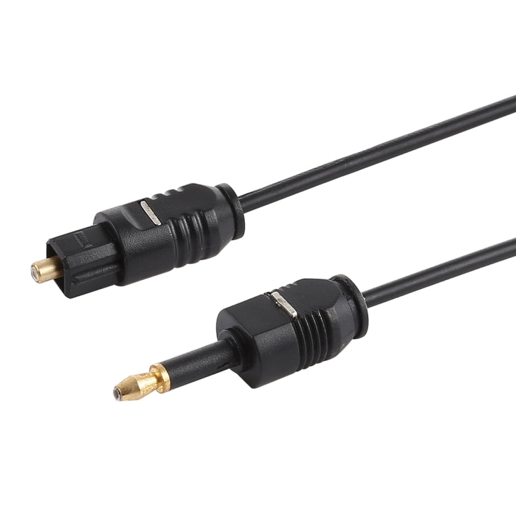 TOSLinkオスから3.5mmオスデジタル光オーディオケーブル、長さ：0.8m、OD：2.2mm