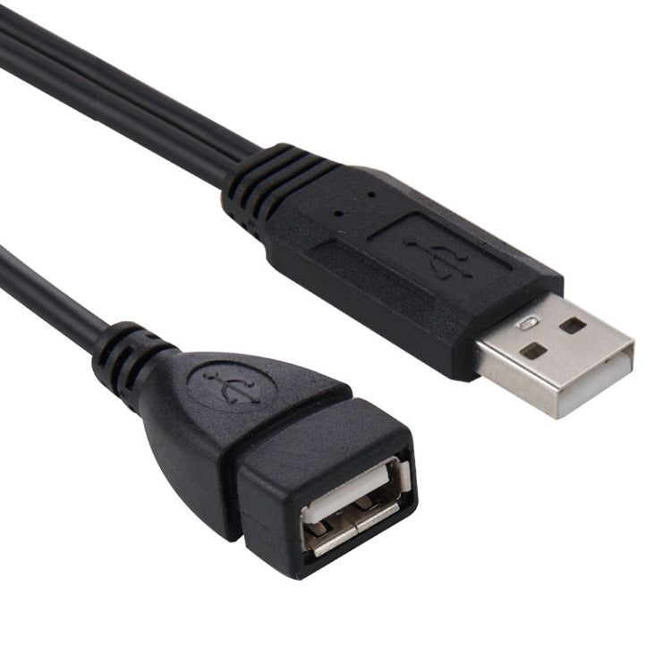 USB 2.0 オス to 2ポート USB メスジャックアダプターケーブル パソコン／ノートパソコン用、長さ：約30cm、USB 2.0 AM to 2 USB 2.0 AF