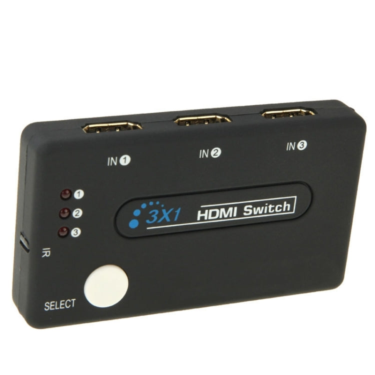 ミニ 3x1 HD 1080P HDMI V1.3 セレクター リモコン付き HDTV / STB / DVD / プロジェクター / DVR用、1x3 HDMI V1.3