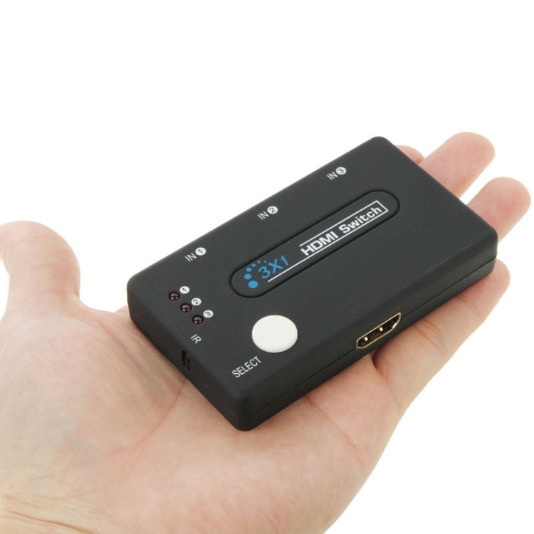 ミニ 3x1 HD 1080P HDMI V1.3 セレクター リモコン付き HDTV / STB / DVD / プロジェクター / DVR用、1x3 HDMI V1.3