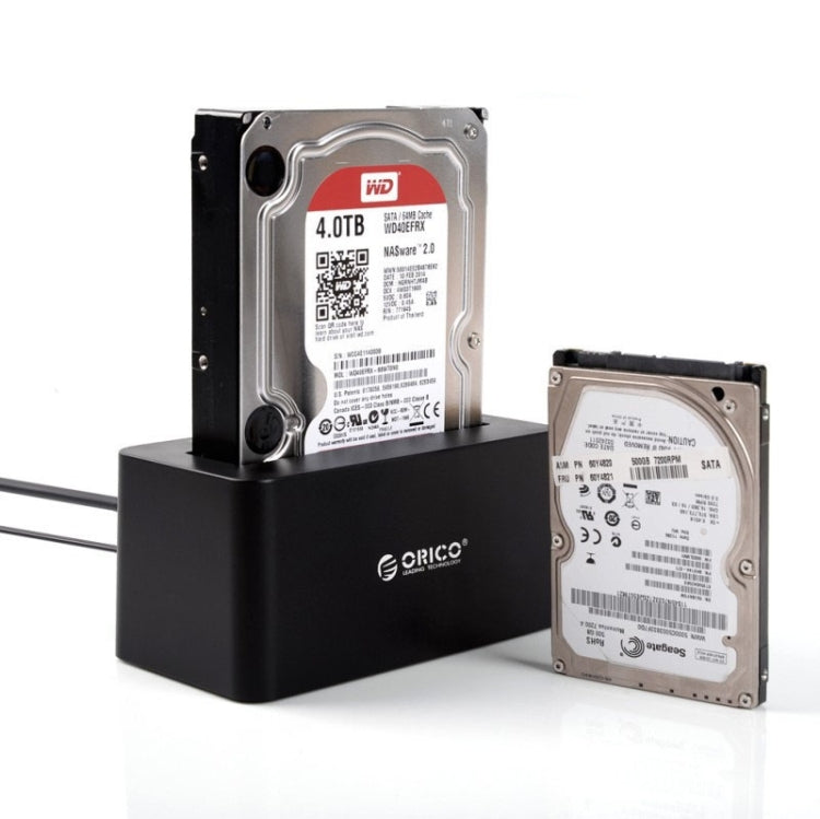 ORICO 6619US3 5Gbps スーパー スピード USB 3.0 to SATA ハードドライブドッキングステーション 2.5インチ / 3.5インチハードドライブ用、6619US3