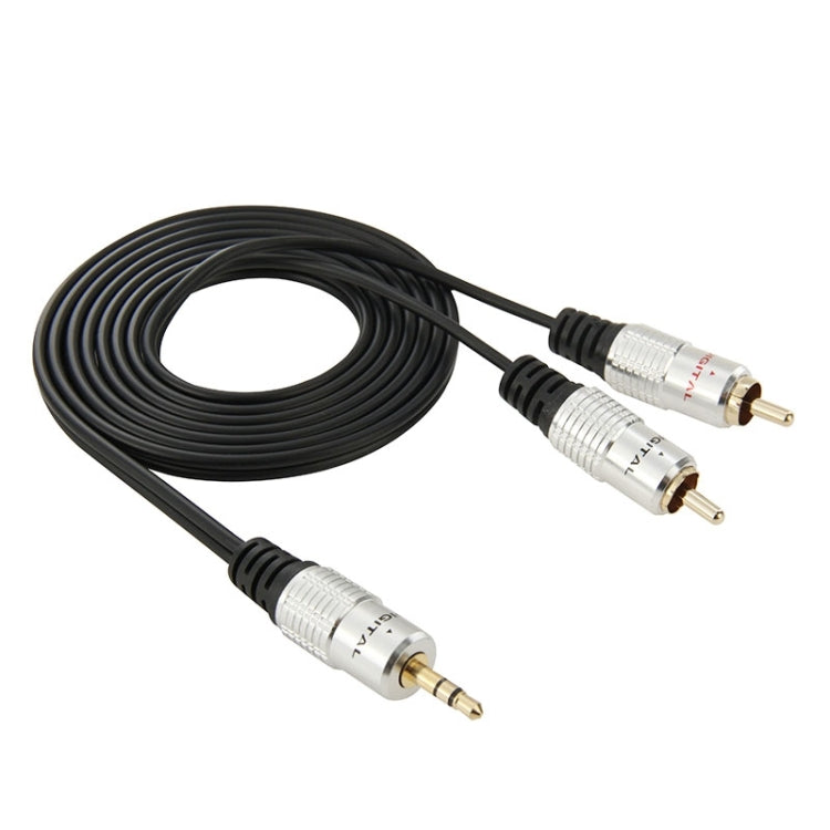 3.5mmステレオジャック to 2 RCAオスオーディオケーブル、長さ：1.5m、2 RCA、長さ：1.5m
