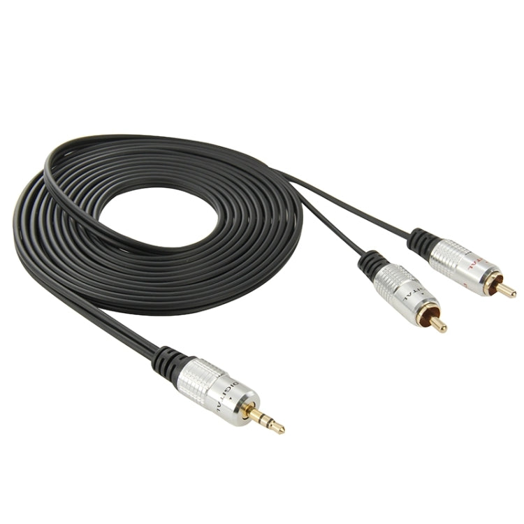 3.5mmステレオジャック to 2 RCAオスオーディオケーブル、長さ：3m、2 RCA、長さ：3m