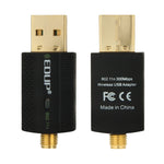 EDUP EP-N1581 ミニUSB WiFi 802.11n/g/b 300Mbps 2.4GHz 無線アダプター 外部アンテナ、EP-N1581