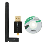 EDUP EP-N1581 ミニUSB WiFi 802.11n/g/b 300Mbps 2.4GHz 無線アダプター 外部アンテナ、EP-N1581