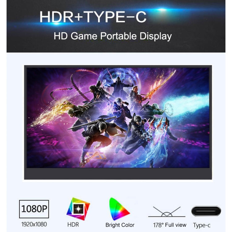 15.6インチ 1080P LED ポータブルディスプレイ HDR対応、15.6インチ 1080P