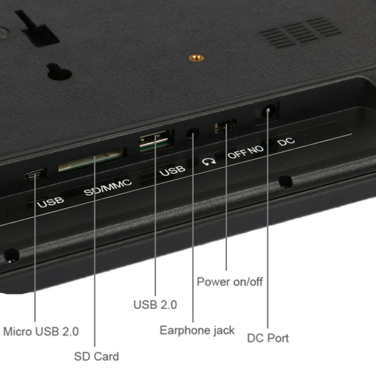 14インチLEDディスプレイ マルチメディア デジタルフォトフレーム ホルダー付き 音楽＆ムービープレーヤー対応 USB / SD / MS / MMCカード入力対応 S-PF-0229B, S-PF-0229W