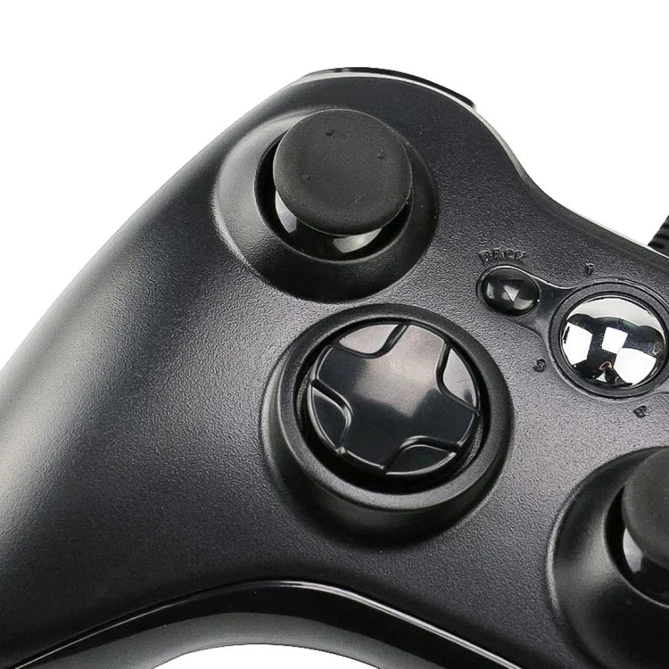 USB 2.0 有線コントローラーゲームパッド XBOX360用 プラグアンドプレイ ケーブル長さ: 2.5m XBOX360対応（ブラック）