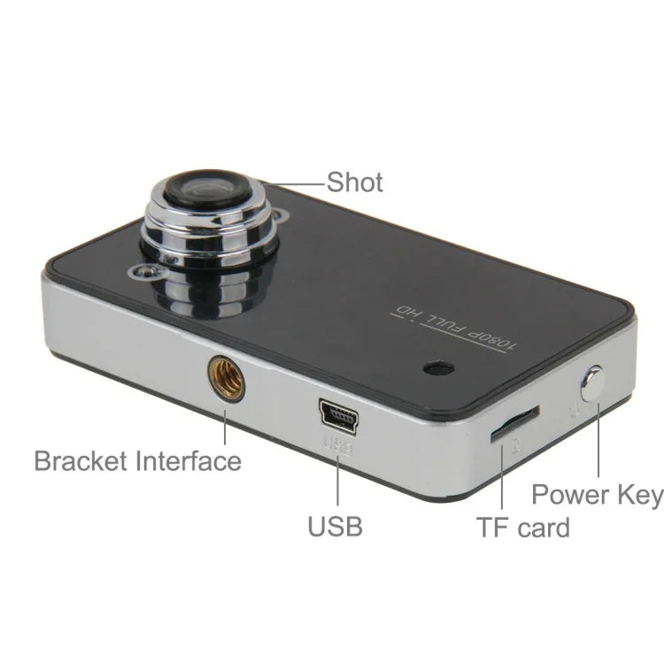 G200 720P VGA 2.4インチLCDスクリーン表示カーDVRレコーダー、100度広角視野、ループ録画／動体検知対応、G200