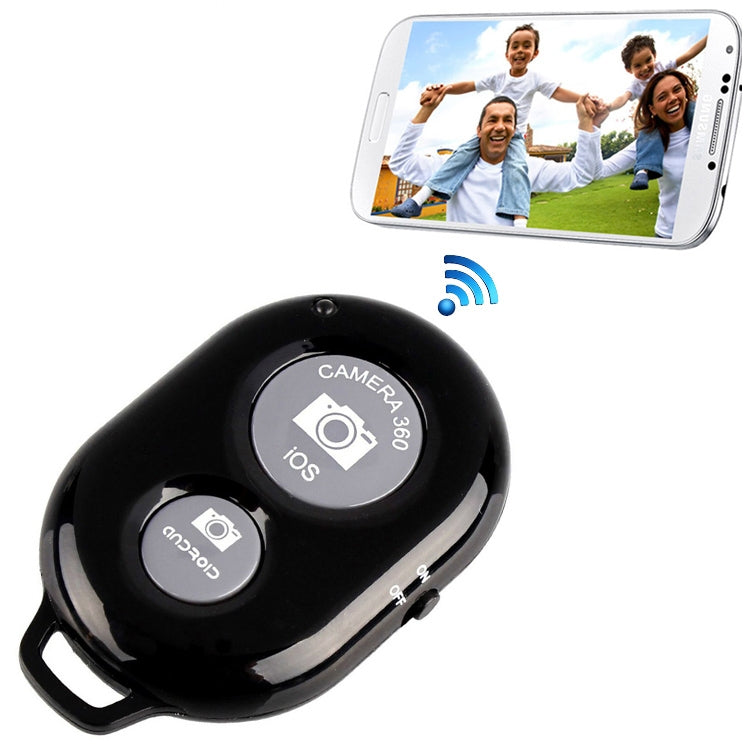 BRCMCOMチップユニバーサルBluetooth 3.0リモートシャッターカメラコントロールセルフタイマー、ホワイト、ブラック