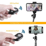 BRCMCOMチップユニバーサルBluetooth 3.0リモートシャッターカメラコントロールセルフタイマー、ホワイト、ブラック