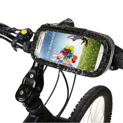 バイクマウント＆防水／防砂／防雪／防塵タフタッチケース 5.5インチスマホ用、5.5インチ用