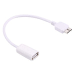 21cm マイクロUSB 3.0 オス to USB 2.0 メス OTG コンバーターアダプターケーブル