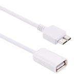 21cm マイクロUSB 3.0 オス to USB 2.0 メス OTG コンバーターアダプターケーブル