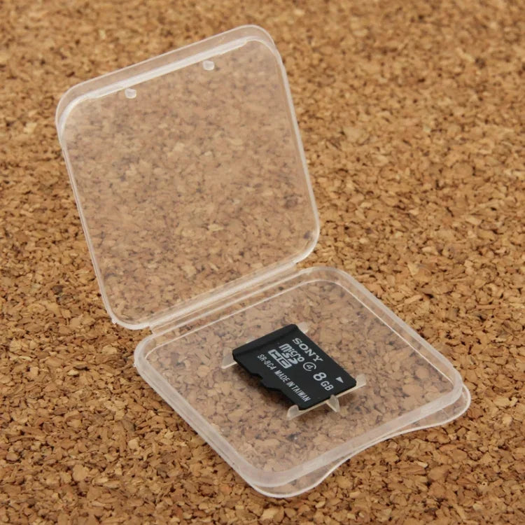 100個入り透明プラスチック収納カードボックス マイクロSDカード（TFカード）用、TFカード