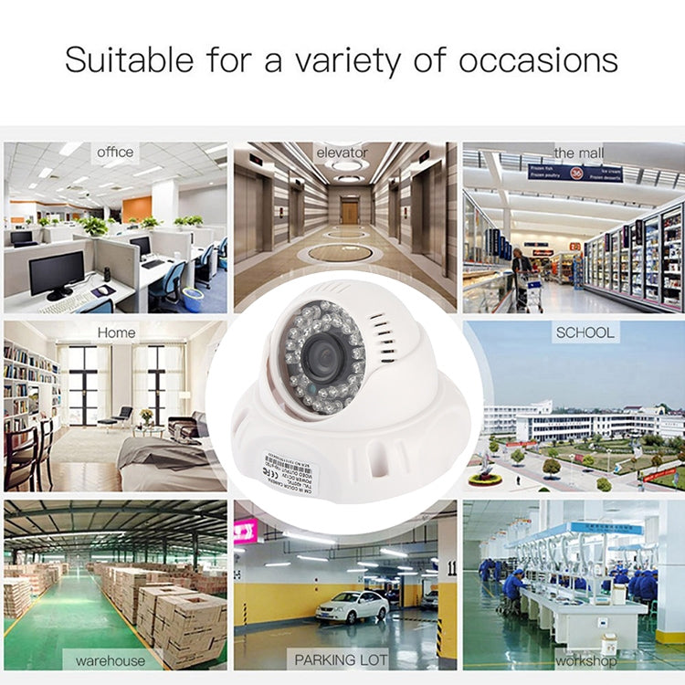 CMOS 420TVL 3.6mmレンズ ABS素材 カラー赤外線カメラ 36 LED付き、赤外線距離：20m、36 LED