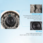 CMOS 420TVL 3.6mmレンズ ABS素材 カラー赤外線カメラ 36 LED付き、赤外線距離：20m、36 LED
