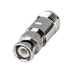 ニッケルメッキ UG-255/U BNCプラグからUHFジャックコネクター、BNCからUHF