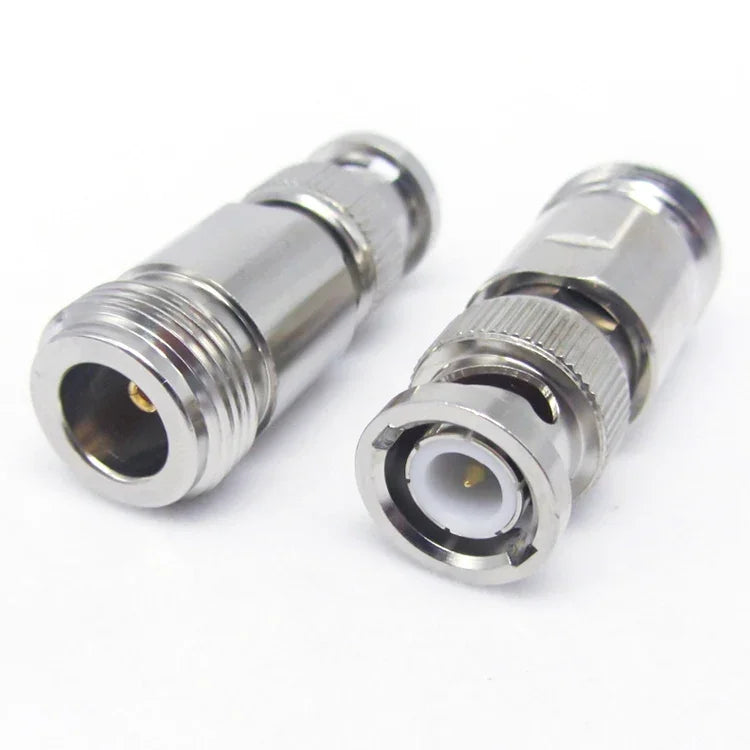 ニッケルメッキ UG-255/U BNCプラグからUHFジャックコネクター、BNCからUHF