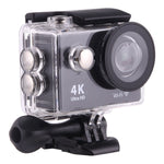 H9 4K ウルトラHD1080P 12MP 2インチLCDスクリーン WiFiスポーツカメラ、170度広角レンズ、30m防水、H9 4K（ブラック）