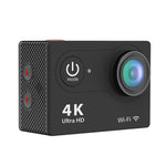 H9 4K ウルトラHD1080P 12MP 2インチLCDスクリーン WiFiスポーツカメラ、170度広角レンズ、30m防水、H9 4K（ブラック）