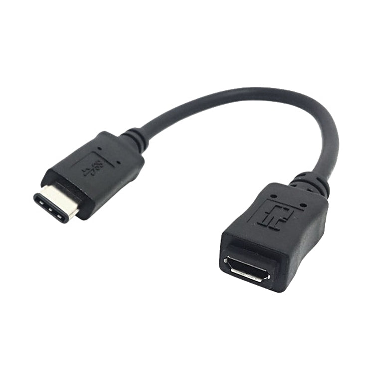CY-201 USB 3.1 Type-C オスコネクター to マイクロUSB 2.0 メスケーブル Nokia N1用、ケーブル長：20cm