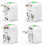 プラグアダプター、ユニバーサル EU US UK AU トラベルAC電源アダプタープラグ、プラグアダプター
