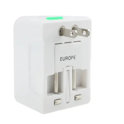 ユニバーサルUS / EU / AU / UK旅行用AC電源アダプタープラグ USB充電ソケット付き、USBポート付き