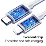USB-C / Type-C 3.1オス to 8ピンオス データケーブル 長さ: 1m