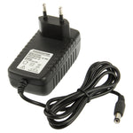 高品質AC 100-240VからDC 12V 2A電源アダプター、先端: 5.5 x 2.1mm、ケーブル長: 1m、EUプラグ DC 12V 2A、USプラグ DC 12V 2A