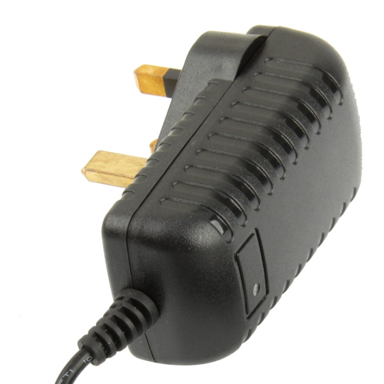 高品質UKプラグ AC 100-240VからDC 9V 2A電源アダプター、先端: 5.5 x 2.1mm、ケーブル長: 1m、UKプラグ DC 9V 2A
