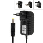 4in1 EUプラグ＋USプラグ＋UKプラグ＋AUプラグ AC 100-240V から DC 12V 3A 電源アダプター、先端：5.5 x 2.1mm、ケーブル長：約1.2m、EU+US+UK+AUプラグ