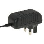 UKプラグ AC 100-240V から DC 12V 1A 電源アダプター、先端：5.5 x 2.1mm、ケーブル長：約90cm、DC 12V 1A、UKプラグ