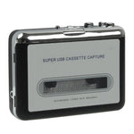 テープからPCへ スーパーUSBカセットからMP3コンバーター 音声キャプチャーミュージックプレーヤー、テープからMP3 ブラック