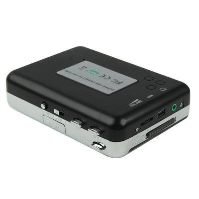 テープからPCへ スーパーUSBカセットからMP3コンバーター 音声キャプチャーミュージックプレーヤー、テープからMP3 ブラック