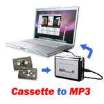 テープからPCへ スーパーUSBカセットからMP3コンバーター 音声キャプチャーミュージックプレーヤー、テープからMP3 ブラック