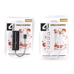 4ポートUSB 2.0ハブ 4スイッチ付き 4ポート4スイッチ（ブラック）、4ポート4スイッチ（ホワイト）