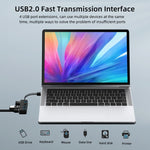 4ポートUSB 2.0ハブ 4スイッチ付き 4ポート4スイッチ（ブラック）、4ポート4スイッチ（ホワイト）