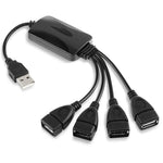 ユニバーサル4ポートUSB 2.0 480Mbps高速ケーブルハブ PC用