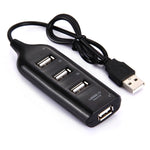 4ポートUSB 2.0ハブ ケーブル長30cm 4ポート（ブラック）、4ポート（ホワイト）